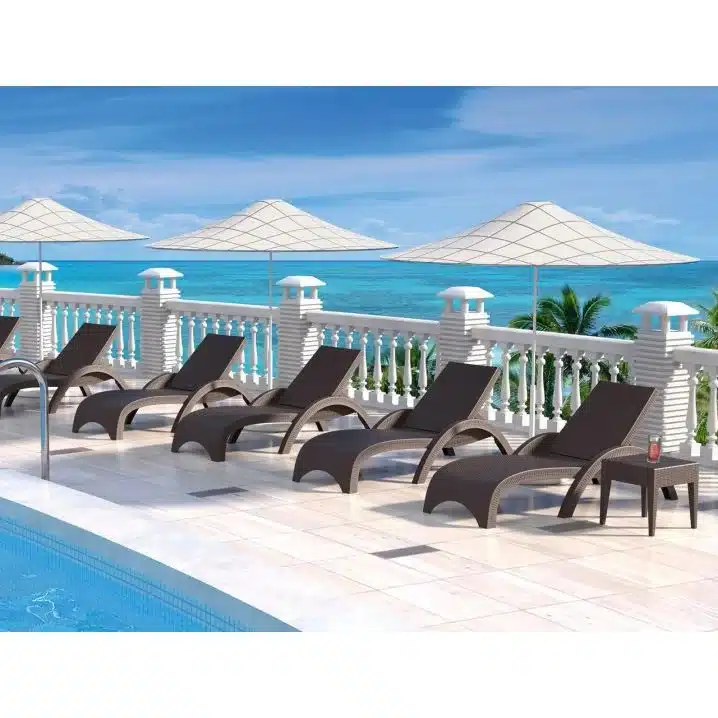Шезлонг Aquaviva Fiji, коричневий - Зображення 3
