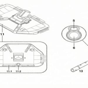 Блок мотора з акумулятором Kokido для пилососа Telsa EV33 EV033CBXNEXXTEL