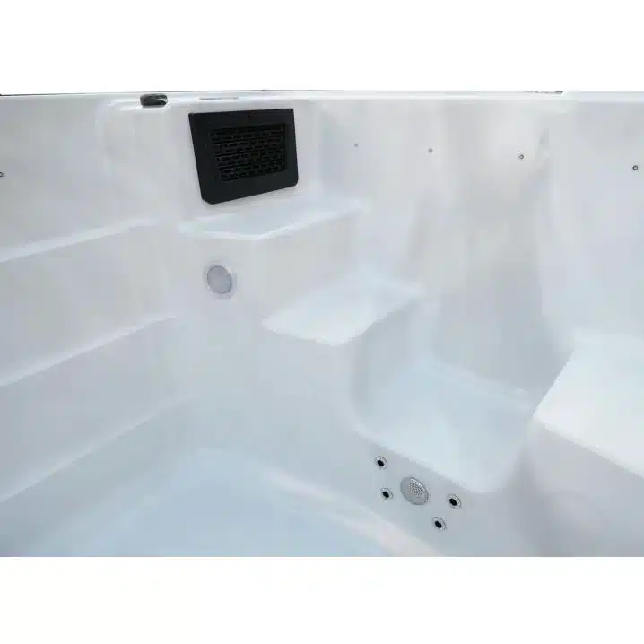 Плавальний SPA басейн Aquajoy Infinity (780х228х150 см), Сріблясто-білий мармур - Зображення 4