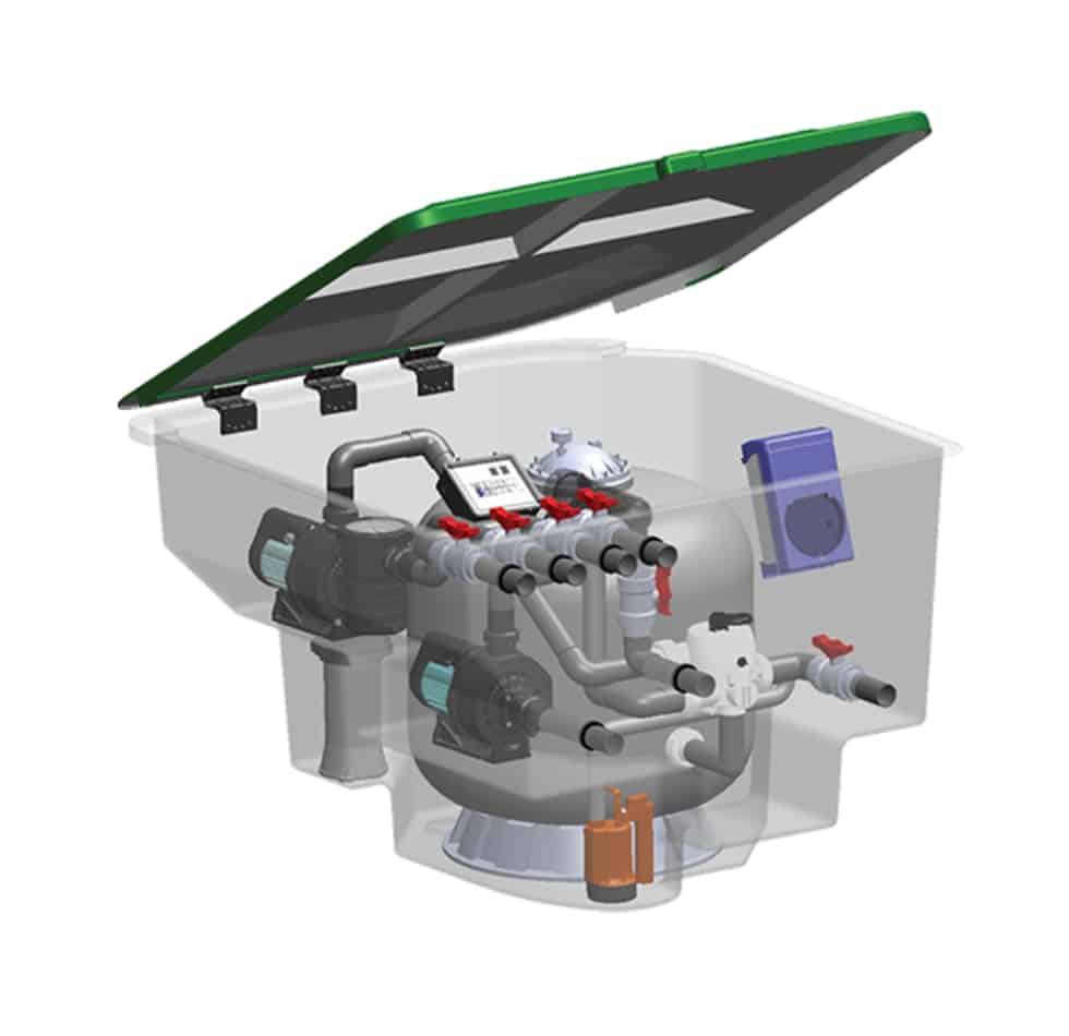 Комплексна фільтраційна установка Emaux EMD-14C (14 м3/год)