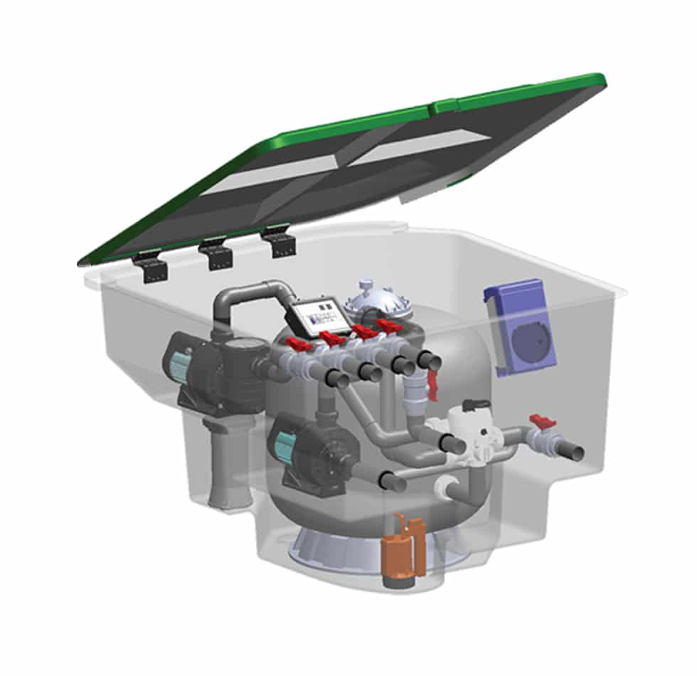 Комплексна фільтраційна установка Emaux EMD-7C (7 м3/год)
