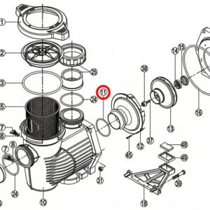 Ущільнювальне кільце крильчатки насоса Hayward HCP RPUM0011.03R