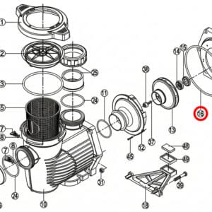 Ущільнювальне кільце корпусу насоса Hayward HCP RPUM0016.03R