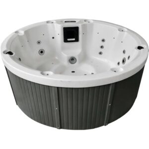 СПА-басейн Aquajoy Lagoon Air (195х82 см), Сріблясто-білий мармур