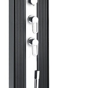 Душ сонячний Aquaviva Hybride Dada Straight алюмінієвий з мийкою для ніг, антрацит DS-D463NX, 40 л, уцінка