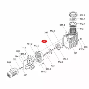 Крильчатка насоса Speck BADU Top II/20 (292.0423.002)